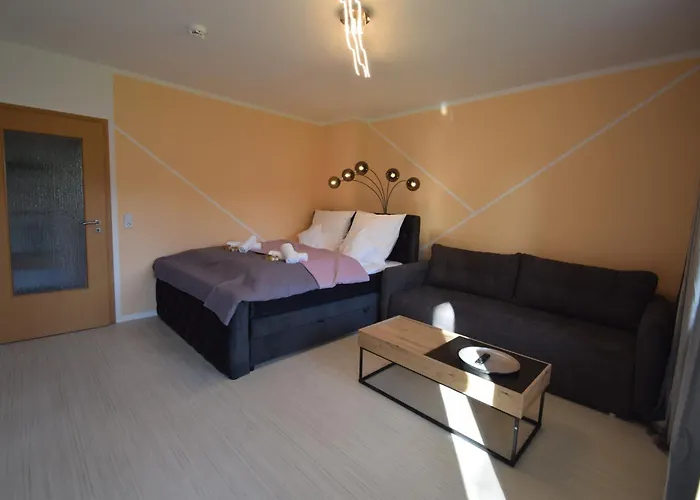 Bliss Place - 1r Premium - Kingsize Bett, Smart Tv, Kueche, Balkon, Waschkeller Apartman